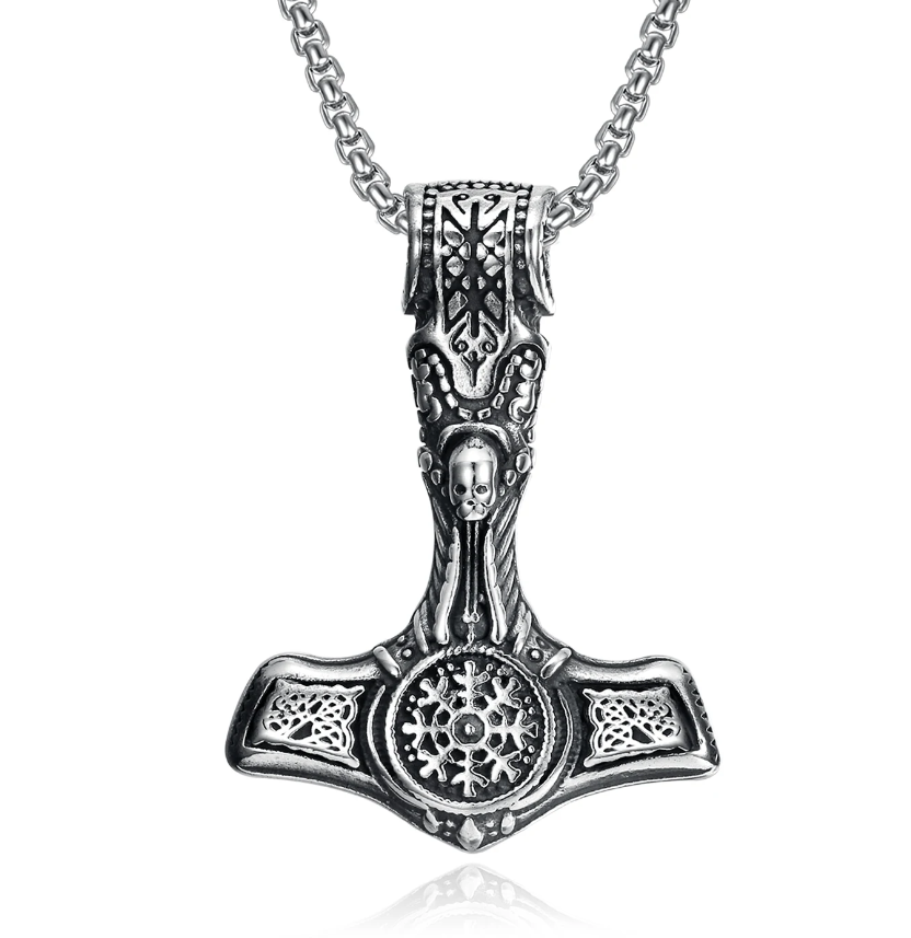 RVS Ketting met Vikinglook Hanger