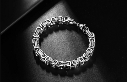 RVS Koningsschakelarmband Zilverkleurig