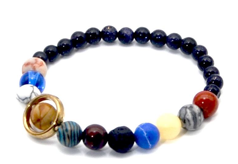 Style King Kralenarmband met Planetenstelsel en Blauwe Aventurijn