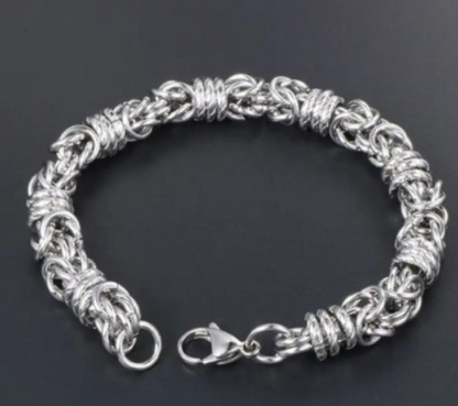 RVS Fantasie Koningsschakel Armband
