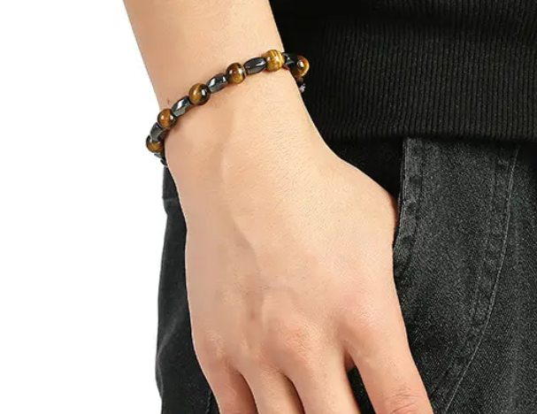 Style King Kralenarmband met Tijgeroog en Hematiet
