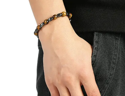 Style King Kralenarmband met Tijgeroog en Hematiet