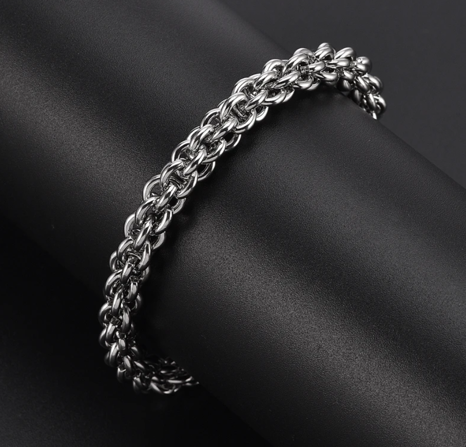 RVS Fantasie Jasseron Schakel Armband
