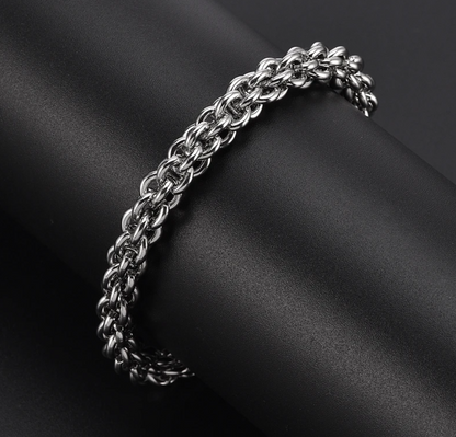 RVS Fantasie Jasseron Schakel Armband