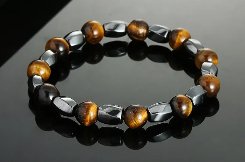 Style King Kralenarmband met Tijgeroog en Hematiet