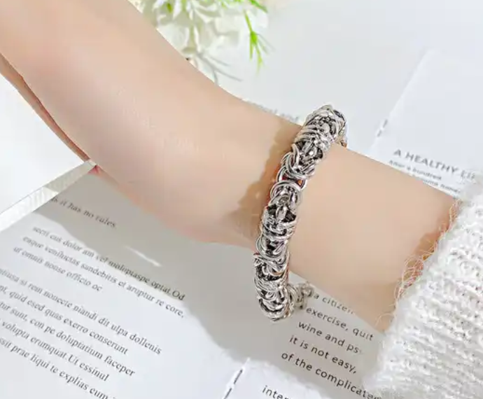RVS Fantasie Koningsschakel Armband