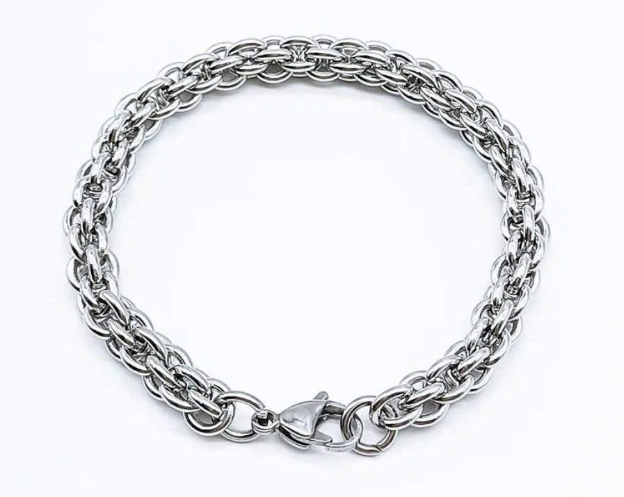 RVS Fantasie Jasseron Schakel Armband