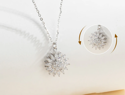 Zonnebloem Ketting van RVS