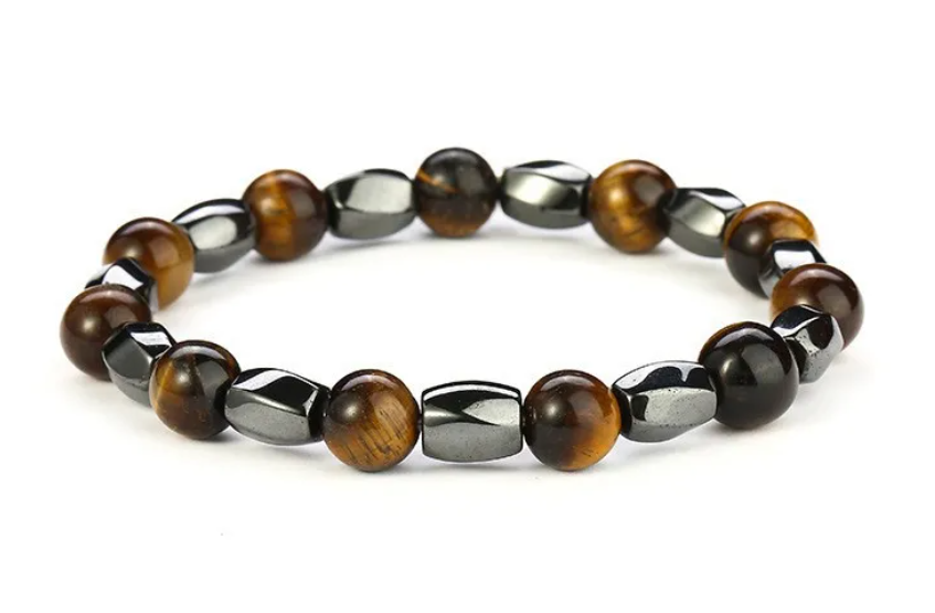 Style King Kralenarmband met Tijgeroog en Hematiet