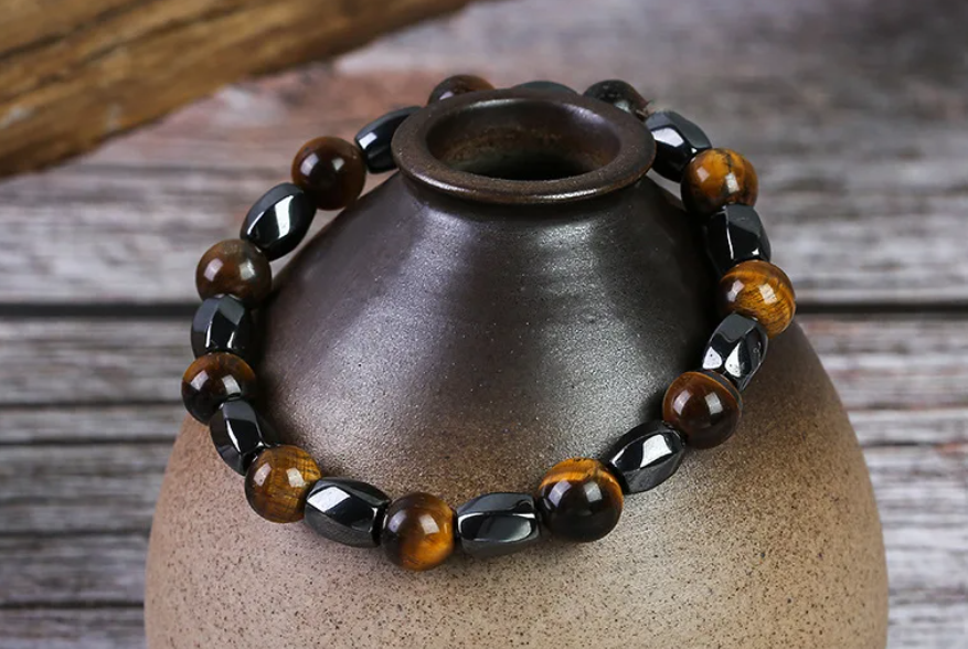 Style King Kralenarmband met Tijgeroog en Hematiet