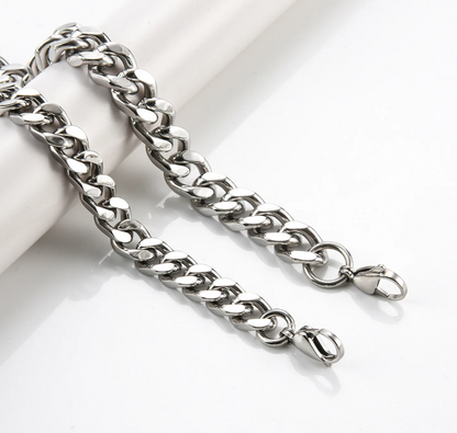RVS Gourmette Schakelarmband