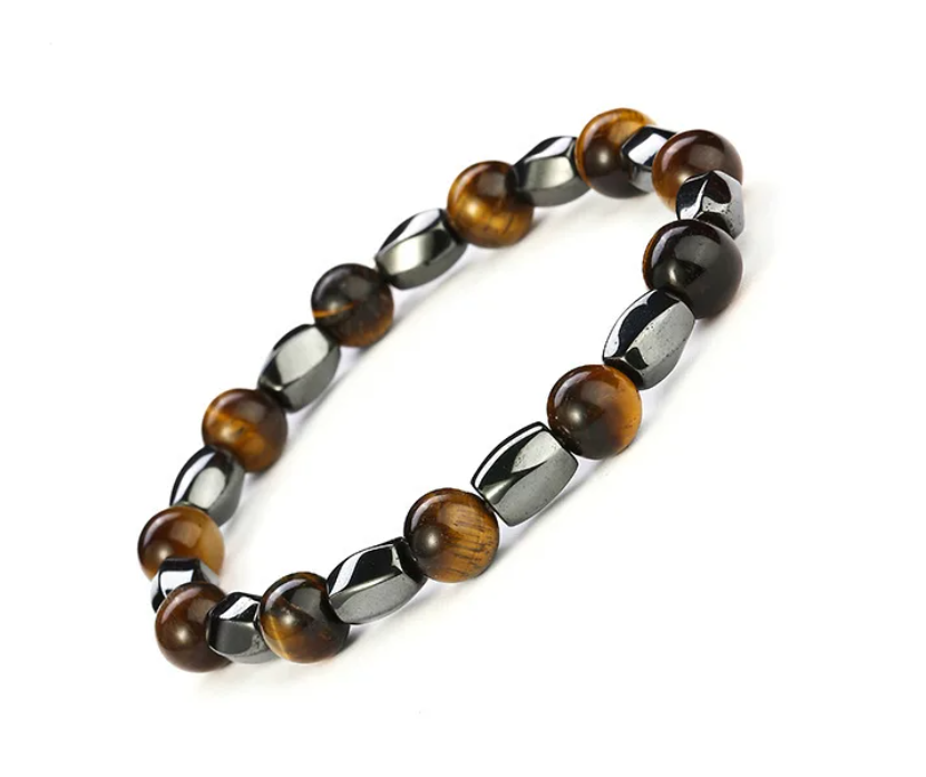 Style King Kralenarmband met Tijgeroog en Hematiet