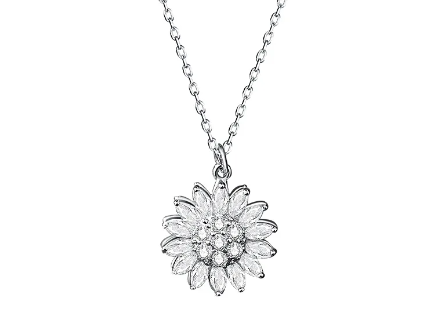 Zonnebloem Ketting van RVS