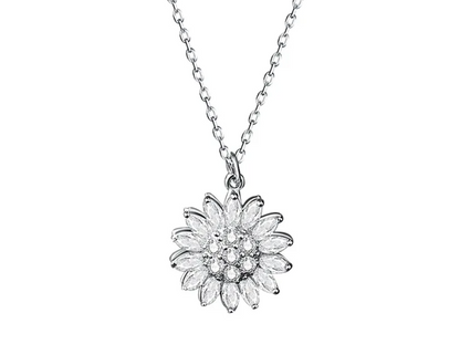 Zonnebloem Ketting van RVS
